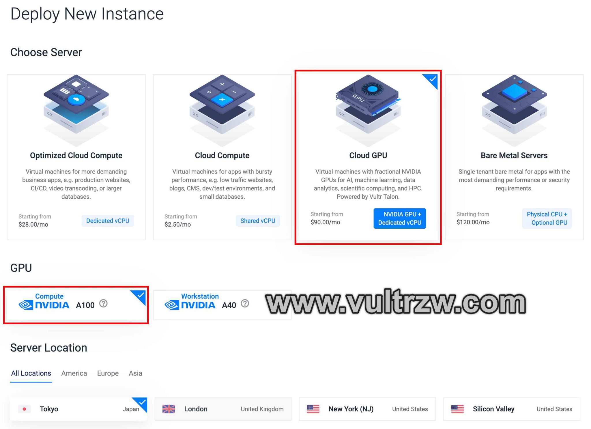 Vultr GPU NVIDIA A100 90 Vultr Vultr Vultr gpu nvidia a100 90 vultr vultr